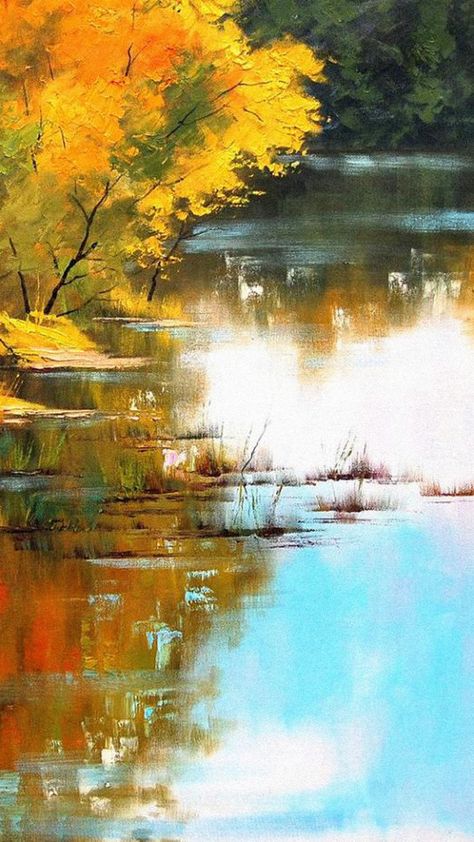 Graham Gercken, River Painting, Painting Canvases, River Bank, Landscape Background, 수채화 그림, Lake Landscape, Watercolor Trees, Cool Landscapes