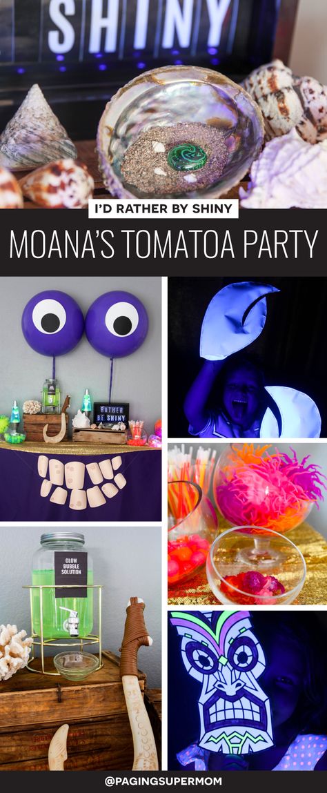 Tamatoa Birthday Party, Moana Diy Decorations, Tomatoa Crab Moana, Moana Birthday Party Ideas For Boys, Moana Party Games, Shiny Moana, Tamatoa Moana, Moana Jr, Moana Birthday Party Ideas