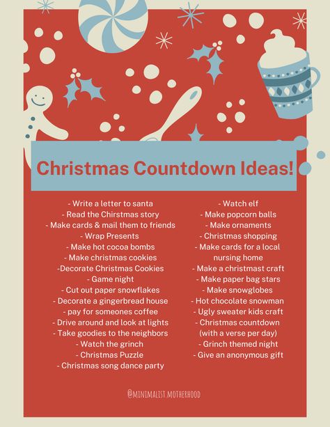 Christmas Countdown Garland, Christmas Countdown For Toddlers, Countdown To Christmas Craft, Christmas Countdown Ideas, Elf On The Shelf Easy, Wedding Napkin Folding, Diy Christmas Home Decor, Countdown Ideas, Secular Christmas