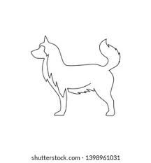 Simple Husky Drawing, Husky Line Drawing, Husky Line Art Tattoo, Husky Outline Tattoo, Husky Tattoo Simple, Husky Line Art, Siberian Husky Tattoo, Line Art Tattoo Ideas, Pez Koi Tattoo