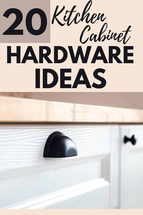 Are you thinking about updating your kitchen cabinet hardware? If so, learn how to pick the perfect cabinet hardware with ease. Make your kitchen stand out with beautiful cabinet hardware. #kitchen #cabinets #updates #DIY Updating Cabinet Hardware, Black Kitchen Knobs, Hardware Kitchen Cabinets, Farmhouse Kitchen Hardware, Barndo Kitchen, Black Kitchen Hardware, Kitchen Cabinets Knobs And Pulls, Kitchen Knobs And Pulls, Cabinet Hardware Kitchen