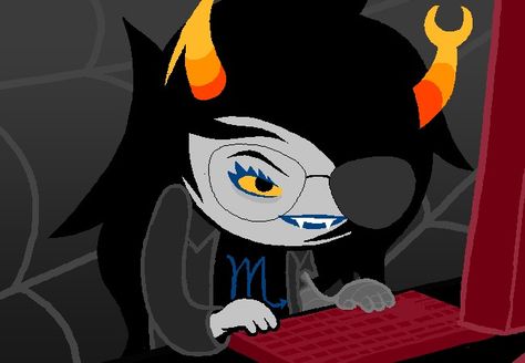 Vriska Serket Homestuck Vriska, Vriska Serket, Homestuck Trolls, Maned Wolf, Grey Alien, About A Boy, Play Together, Comic Panels, Homestuck