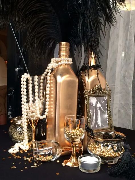 40+ New Years Eve Party Ideas - Great Gatsby Theme - HubPages Roaring 20s Birthday Party, 20s Party Decorations, Roaring 20s Birthday, Gatsby Birthday Party, Gatsby Gala, Gatsby Party Decorations, Speakeasy Party, Great Gatsby Themed Party, Great Gatsby Theme