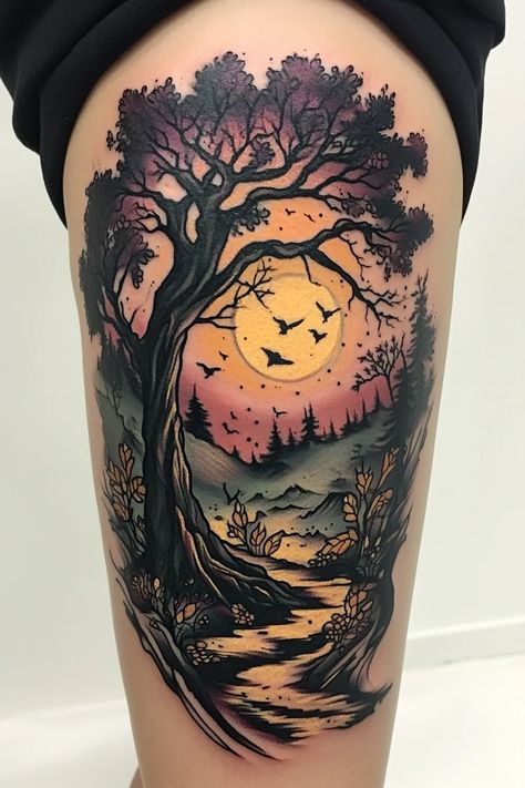 Small Tree Tattoos, Tree Stump Tattoo, Tree Tattoo Arm Sleeve, Tattoos Tree, Birch Tree Tattoos, Tree Tattoo Ideas, Tree Tattoo Arm, Tree Tattoos, Tree Tattoo Designs