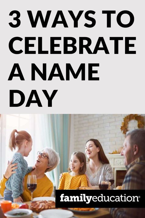 A name day is separate from birthdays and celebrates a day of the year associated with the given name. Here are three fun and unique ways to celebrate a name day together as a family. #nameday Happy Name Day, Activities For Christmas, Happy Names, Given Name, Study Quotes, What Is Your Name, Name Change, Gift Ideas For Kids, Psychology Today