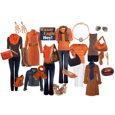 Auburn game day.  Or any day.  Seems like everything in my wardrobe is orange and navy. Auburn Gameday Outfit Fall, Auburn Outfits, Auburn Gameday Outfit, Auburn Game Day, Auburn Clothes, Auburn Ideas, Ut Game, Auburn Gameday, Osu Game