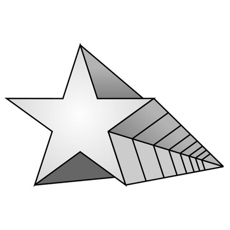 You can Learn how to draw 3D Star Shape with simple drawing tutorials step by step. All free for beginners on EasyDrawEverythingdotcom Star 3d Drawing, 3d Star Drawing, Drawing Tutorials Step By Step, Sushi Drawing, Coffee Cup Drawing, Star Drawing, How To Draw 3d, Penrose Triangle, Draw 3d