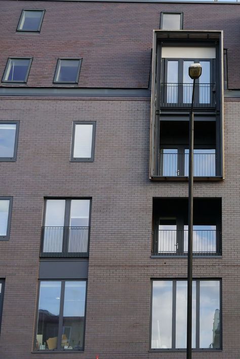 brown-brindle-bricks-by-ketley-brick-at-stamford-hill Stamford Hill, Clay Roof Tiles, Clay Roofs, Brown Brick, Contemporary Building, Mixed Use Development, Roof Tiles, Mixed Use, North London