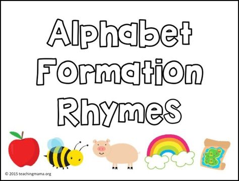 Letter Formation Rhymes Free Printable, Alphabet Formation Rhymes, Abc Rhymes, Teaching Rhyming Words, Alphabet Formation, Preschool Language Arts, Numbers Activities, Waldorf Homeschooling, Teaching Handwriting