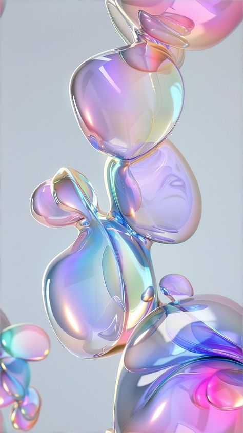 3d Bubbles Wallpaper, Cool Backgrounds For Computer, Relaxing Graphic Design, Bubble Lockscreen, Aura Bubble, Cool Background Pics, Bubbles Aesthetic, Bubble Aesthetic, Bubble Wallpapers