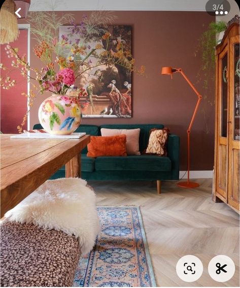 Eclectic Maximalism, Home Entrance, Wall Tattoo, Design Room, Maximalism, House Decoration, Living Room Paint, Dream House Decor, Front Room