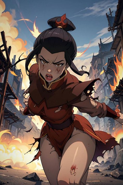 Avatar Azula, Avatar Legend Of Aang, Korra Avatar, Female Cartoon Characters, Avatar Cartoon, Avatar Fan Art, Avatar The Last Airbender Art, Avatar Characters, Avatar Airbender