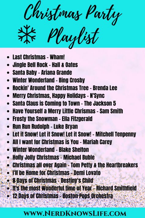 Christmas Party Playlist #Playlists #Music #Christmas #ChristmasMusic #ChristmasPlaylist #PopChristmas #CountryChristmas #Santa #PartyPlaylists Christmas Karaoke Songs, Christmas Party Playlist, Christmas Karaoke, 8 Days Of Christmas, Christmas Music Playlist, Christmas Songs Playlist, Performance Ideas, Michael Buble Christmas, Song Lists