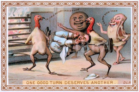 ...nightmare Victorian Food, Weird Christmas, Victorian Christmas Cards, Food Christmas, Creepy Vintage, Creepy Christmas, Victorian Christmas, Christmas Postcard, Vintage Christmas Cards