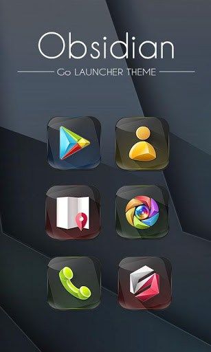 Download Free Android Theme Obsidian GO Launcher Theme Launcher, Best Theme For Android, Themes For Mobile, 4g Mobile Phones, Android Icons, Mobile Phone Price, Android Theme, Mobile News, App Icon Design