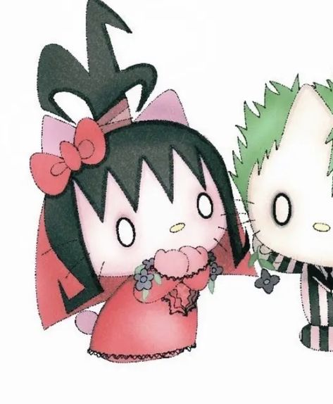 Profile Picture Hello Kitty, People Profile, Pfp Hello Kitty, Beetle Juice, Two People, Beetlejuice, Matching Pfp, Profile Picture, Juice