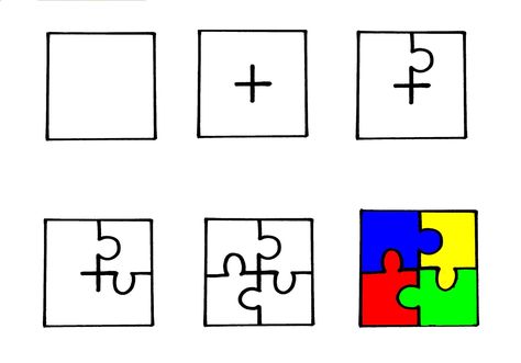 How To Draw A Puzzle Piece For Kids 1 How To Draw Puzzle Pieces Step By Step, How To Draw Puzzle Pieces, Puzzle Drawing, Lol Coloring Pages, Lol Coloring, Diy Drawing, Graph Paper Drawings, Heart Puzzle, How To Make Drawing