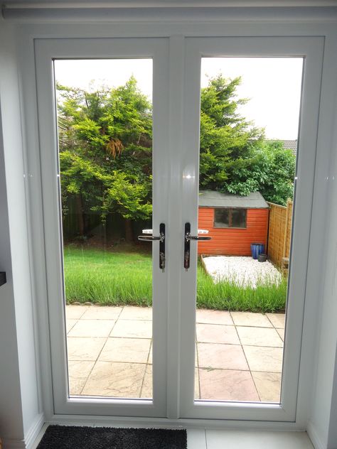 Inside - French Doors Pvc French Doors Patio, Balcony Door Design, French Doors Office, Bernardo Velasco, French Doors Patio Exterior, Sunroom Makeover, Upvc Door, Glass Door Design, French Patio