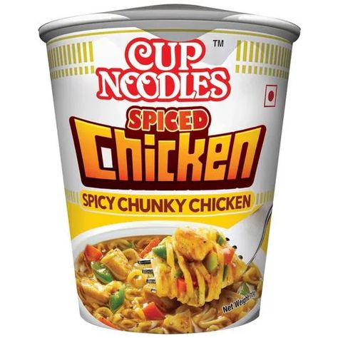 Buy Nissin Cup Noodles Spiced Chicken 70 Gm Cup Online At Best Price of Rs 40 - bigbasket Sugarless Cookies, Maggi Noodles, Nissin Cup Noodles, Spiced Chicken, Snack Brands, Chicken Chunks, Grocery Supermarket, Grocery Foods, Gourmet Foods