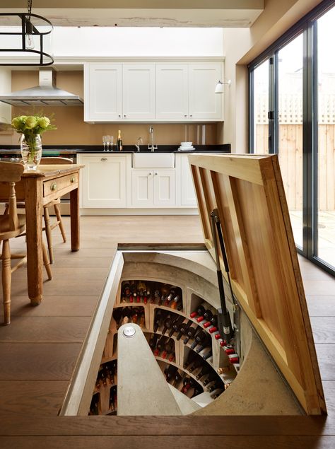 Concealed Doors, Cellar Inspiration, Spiral Wine Cellar, Wine Cellar Inspiration, Underground Cellar, Wine Cellar Basement, Home Wine Cellars, Wine Cellar Design, Cellar Design