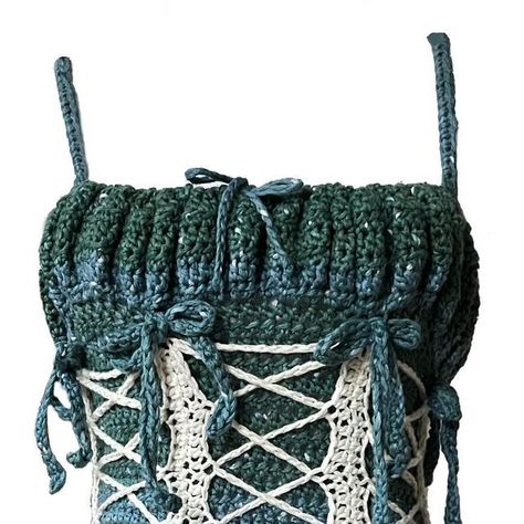 Crochet Under Bust Corset, Crochet Dress Corset, Crochet Corset Back, Crochet Top Projects, Crochet Mini Dress Pattern Free, Crochet Corset Top Pattern Free, Crochet Corsets, Crochet Corset Dress, Crocheted Corset