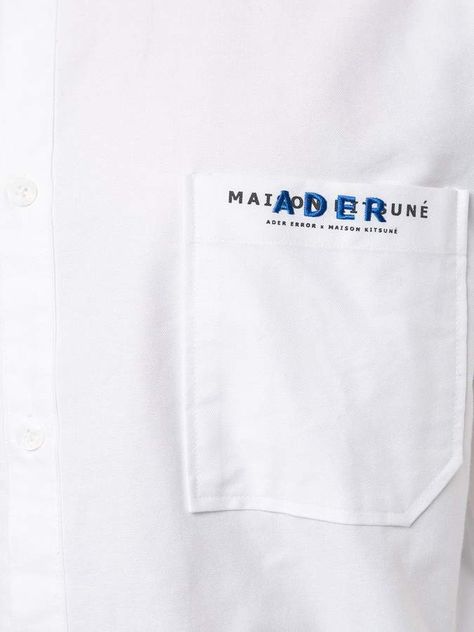 MAISON KITSUN¨¦ Ader Error x Ader error logo shirt #Sponsored , #ad, #Ader#KITSUN#MAISON Ader Error Logo, Patagonia Brand, Ader Error, Graphic Design Fonts, Shirt Detail, Logo Shirt, Leather Label, Clothing Details, Polo Club