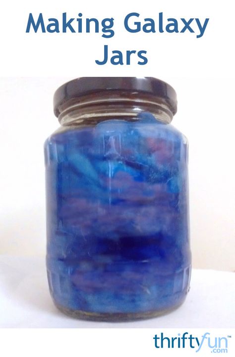 This project uses different inks and cotton to create a wonderful galaxy jar! Galaxy Jars, Galaxy Jar, Mason Jar Recipe, Pink Dye, Ink In Water, Meals In A Jar, Jar Gifts, Blue Ink, Outer Space