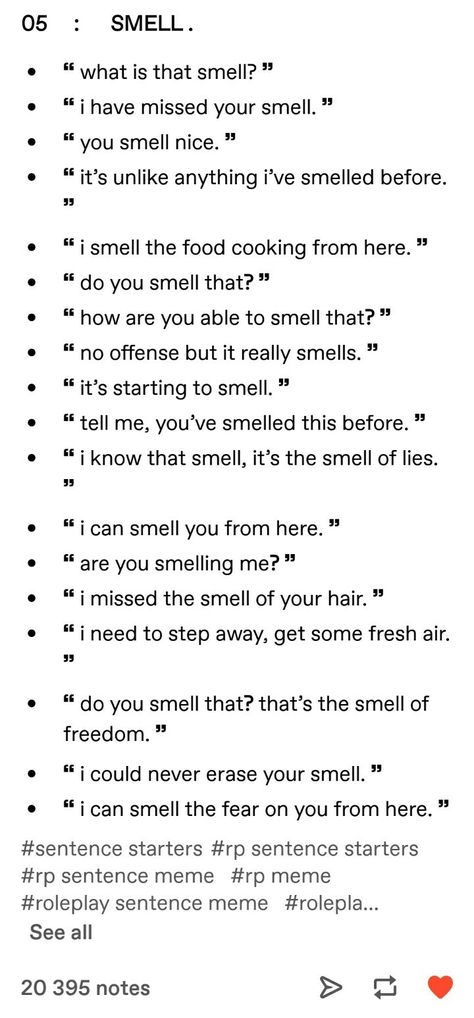 Sentence Starters For Stories, Book Dialogue, Odd Quotes, Start A Story, Gothic Stories, The Five Senses, Sign Language Alphabet, Sentence Starters, Five Senses