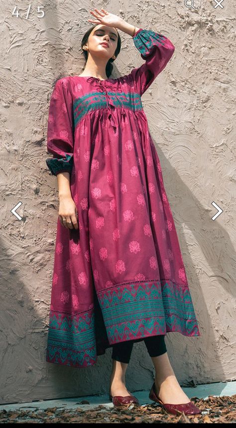 Girls Frock Design Pakistani, Long Frok Styles Simple, Latest Women Suits Design, Printed Kurta Designs Women Casual, Latest Frock Designs For Women Pakistani, Frock Designs For Women Pakistani, Pakistani Dress Design Casual Indian Fashion, Black Printed Suit Design, Froks Design For Girl