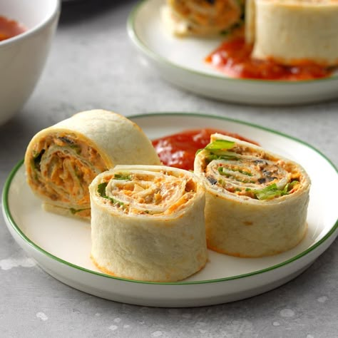 Taco Pinwheels Taco Pinwheels, Taco Appetizers, Leftover Taco Meat, Pinwheels Recipe, Pin Wheels, Make Ahead Appetizers, Pinwheel Recipes, Dips And Appetizers, Taste Of Home Recipes