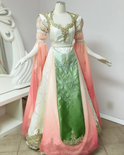 Original Zelda, Firefly Path, Zelda Dress, Art Outfits, Embroidery Download, Fantasy Dresses, Couture Designers, Princess Outfits, Applique Embroidery