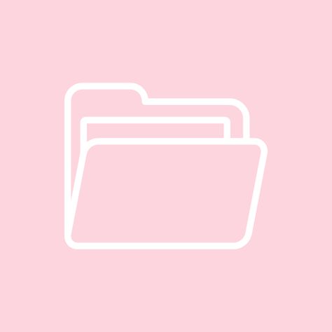 Pink File Icon, Pink Icons Widget, My Files Icon, Files Icon Pink, Light Pink Aesthetic App Icons, Ipad Icons Pink, Pink Files Icon, Light Pink Icons For Apps, App Icons Light Pink