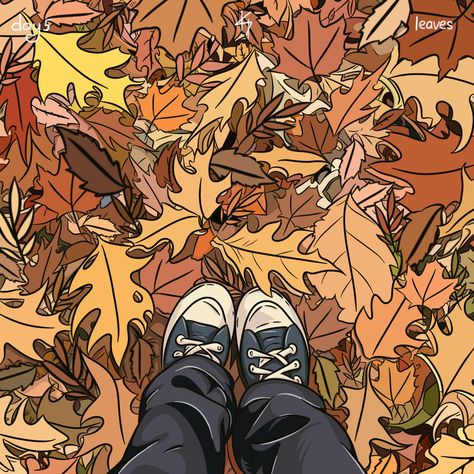 #challenge #day5 #leaves #autumn #drawing #drawingideas #aesthetic Fall Aesthetic Digital Art, Cute Autumn Profile Pictures, Autumn Is My Favorite Season, Fall Drawings Sketches, Cartoon Autumn Aesthetic, 4 Season Drawing Ideas, Fall Themed Drawing Ideas, November Aesthetic Widget, Fall Leaves Aesthetic Drawing