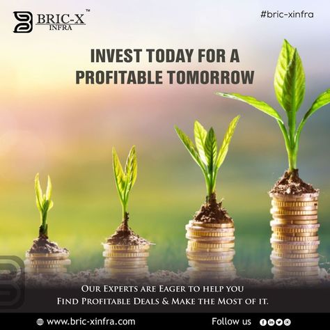 Invest today for a profitable tomorrow. Our experts are eager to help you find profitable deals & make the most of it. #Bricxinfra #invest #consultant #property #realestateagent #property #realestate #Thought #InvesmentwithBricxinfra #Realestatecompany #Gurgaon Property Consultant, Capital Market, Real Estate Companies, Real Estate Marketing, Real Estate Agent, Real Estate, Marketing, Plants, Quick Saves