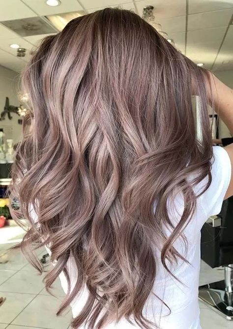 Dusty Rose Hair Color | The Salon Project NYC Brown Rose Hair, Rose Brown Balayage, Dusty Blonde Hair, Dusty Brown Hair, Soft Summer Hair Color Ideas, Dusty Rose Hair Color, Rose Brown Hair, Dusty Rose Hair, Rose Hair Color