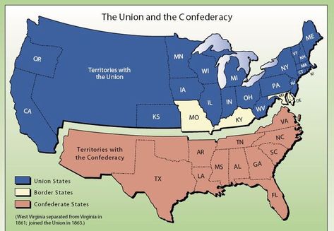 Civil War Timeline & Leading Events – Legends of America American History Timeline, Road Trip Across America, Geography Map, Amazing Maps, American Colonies, History Classroom, History Timeline, Favorite Subject, History Art