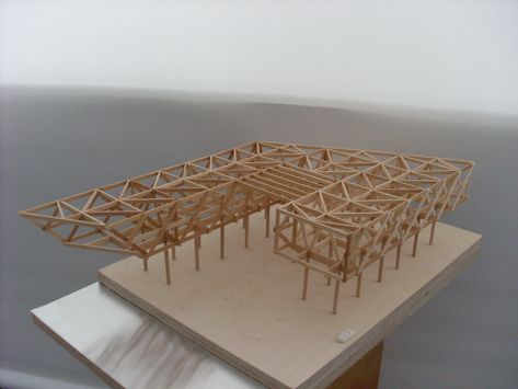 Structural Model, Truss Structure, Model Architecture, Architecture Models, System Architecture, Types Of Architecture, Structural Design, Space Frame, Architecture Model Making