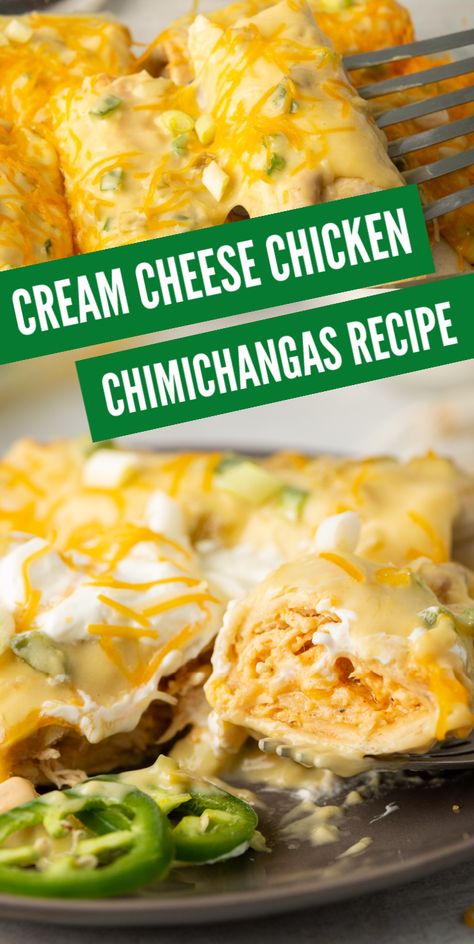 Baked Cream Cheese Chicken, Baked Cream Cheese, Chicken Chimichanga, Chicken Chimichangas, Chimichanga Recipe, Game Portal, Html 5, Cheese Chicken, Cream Cheese Chicken