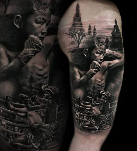 Kickboxing Tattoo, Boxing Tattoo, Bob Marley Tattoo, Jiu Jitsu Tattoo, Boxer Tattoo, Muay Thai Tattoo, Boxing Tattoos, Tatto Sleeve, Khmer Tattoo