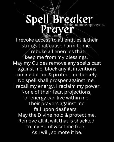 Spell Breaker, Energy Healing Quotes, Smudging Prayer, Banishing Spell, Good Luck Spells, Spells For Beginners, Spiritual Warfare Prayers, Easy Spells, Witch Spirituality