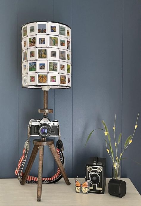 Ikea Table Lamp, Camera Decor, Spider Lamp, Camera Lamp, Ikea Lamp, Diy Lampe, Ikea Hackers, Small Lamp, Diy Holz