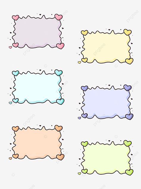 Border Cute Design, Shape For Design, Cute Sticker Design Ideas, Love Border Design, Small Border Designs, Title Border Design, Title Design Ideas, Pink Border Design, Cute Borders Designs