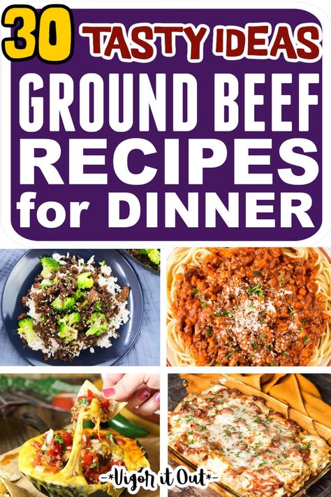 The most unique, delicious, and creative ground beef recipes for dinner that are mostly easy to pull together and affordable. These easy healthy ground beef dinner recipes are healthy ways to make homemade dinners and break up the monotony of using the same meat often. Enough dinner recipes with ground beef to last you a month! Healthy Ground Beef Dinner Recipes, Ground Beef Dinner Recipes, Beef Dinner Recipes, Ground Beef Dinner, Dinner Recipes With Ground Beef, Healthy Ground Beef, Beef Casserole Recipes, Dinner With Ground Beef, Ground Beef Recipes For Dinner