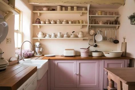 What Colors Go With Mauve - 25 Perfect Pairings for a Chic Look Mauve Paint Colors Benjamin Moore, What Colors Go With Mauve, Mauve Kitchen, Mauve Nursery, Mauve Room, Mauve Paint, Mauve Bathroom, Mauve Paint Colors, Kitchen Purple