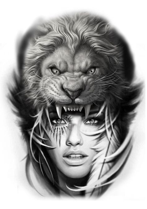 Native Indian Tattoos, Lion Hand Tattoo, Hd Tattoos, Native American Tattoo Designs, Indian Tattoo Design, Headdress Tattoo, Arm Tattoos Drawing, Mujeres Tattoo, Lion Tattoo Sleeves