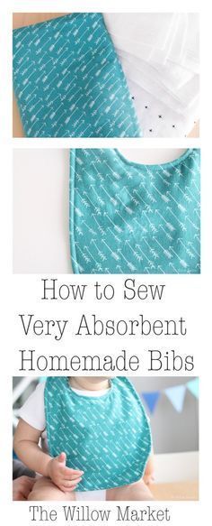 How to sew very absorbent homemade baby bibs. Baby Bib Tutorial, Bib Tutorial, Diy Bebe, Sew Ins, Trendy Sewing, Baby Sewing Projects, Beginner Sewing Projects Easy, Quilt Baby, Baby Projects