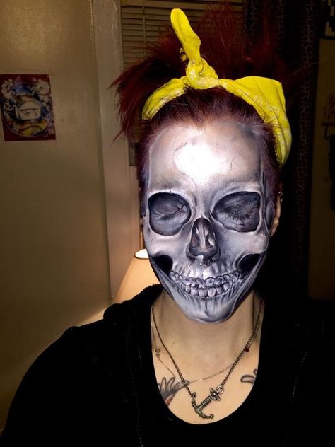 Samhain Crafts, Skull Make Up, Makeup Paint, Creepy Makeup, Party Make-up, Horror Make-up, Skeleton Makeup, Special Fx Makeup, Amazing Halloween Makeup