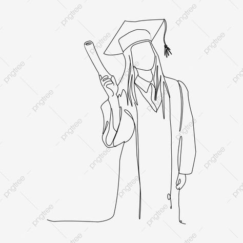 Graduation Drawing Ideas Easy, Graduate Drawing Easy, Graduation Line Art, Certificate Drawing, Graduate Drawing, Graduation Drawing Ideas, Graduation Drawing, Certificate Graduation, Graduation Art