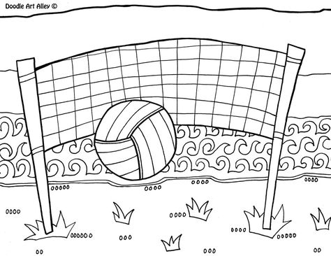 Volleyball Coloring Pages, Olympic Crafts, Printable Sports, Sports Coloring Pages, Coloring Printables, Hello Kitty Colouring Pages, Kitty Coloring, Bird Coloring Pages, Hello Kitty Coloring