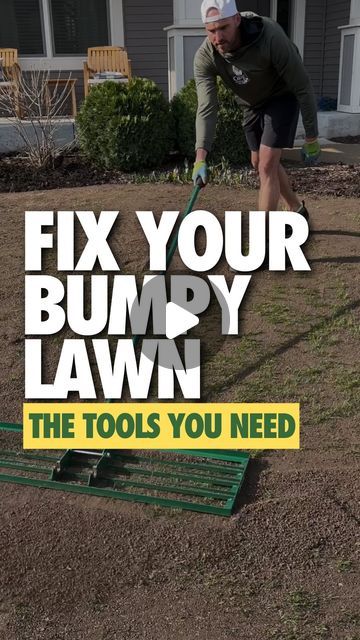 Chris Kanan on Instagram: "THAT WAS EASIER THAN I THOUGHT ⤵️

🛠️ | Fixing your bumpy lawn can be easier than you think with the right tools. 

💰 | And no - You don’t need to go out and buy everything at once for a one-time project. Most of this list can be rented from a local equipment dealer for cheap. 

🚧 | Is leveling your lawn a project? Yes, you’ll get dirty and it will only take a couple days…with the right equipment. 

📚| Download my Lawn Leveling Guide for yourself as well as viewing this entire list on my page and smooth out your lawn that’s been bothering you for years! 

#lawn #lawncare #diy #homeowners #projects #tips #diytips #diyprojects #leveling #yardwork #lawnleveling #beforeandafter #tools #diytools #diyhome #landscaping #curbappeal #grass #seed #transformstion #home" Lawn Leveling Tool, Lawn Leveling, Everything At Once, Home Landscaping, Grass Seed, Yard Work, Garden Tips, Fix You, Lawn Care